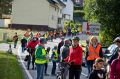 Zug der Demonstranten auf der L326